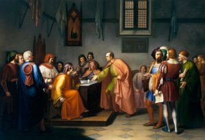 Brunelleschi elvégzi a tojáskísérletet